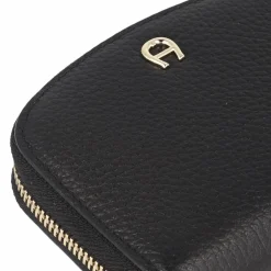 Discount AIGNER Diadora Kreditkartenetui RFID Schutz Leder 11 cm black