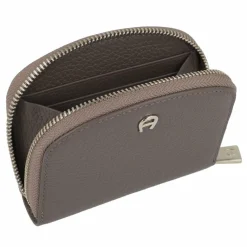 AIGNER Visitenkartenetuis<Diadora Kreditkartenetui RFID Schutz Leder 11 cm coal brown