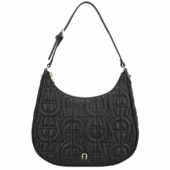 Sale AIGNER Diadora Schultertasche Leder 26 cm black