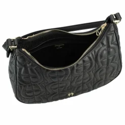 Sale AIGNER Diadora Schultertasche Leder 26 cm black