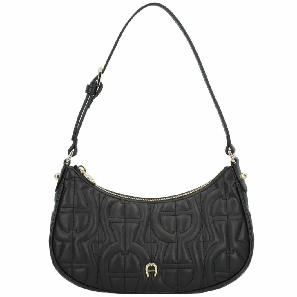 AIGNER Henkeltaschen|Schultertaschen<Diadora Schultertasche Leder 25 cm black
