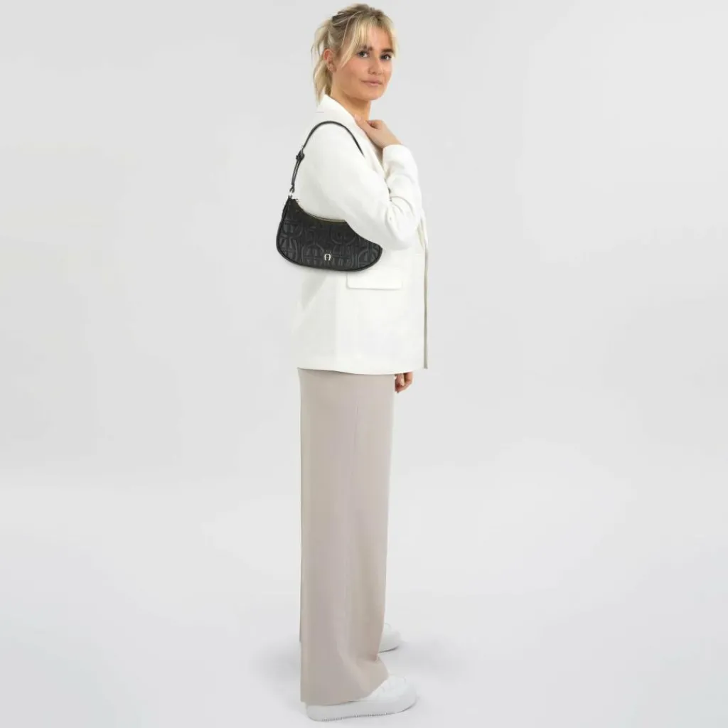 AIGNER Henkeltaschen|Schultertaschen<Diadora Schultertasche Leder 25 cm black