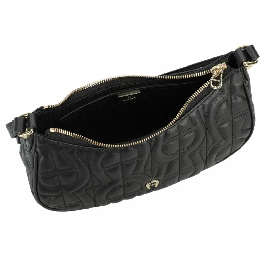 AIGNER Henkeltaschen|Schultertaschen<Diadora Schultertasche Leder 25 cm black