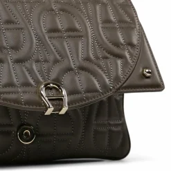 Outlet AIGNER Diadora Umhängetasche Leder 25 cm acacia brown