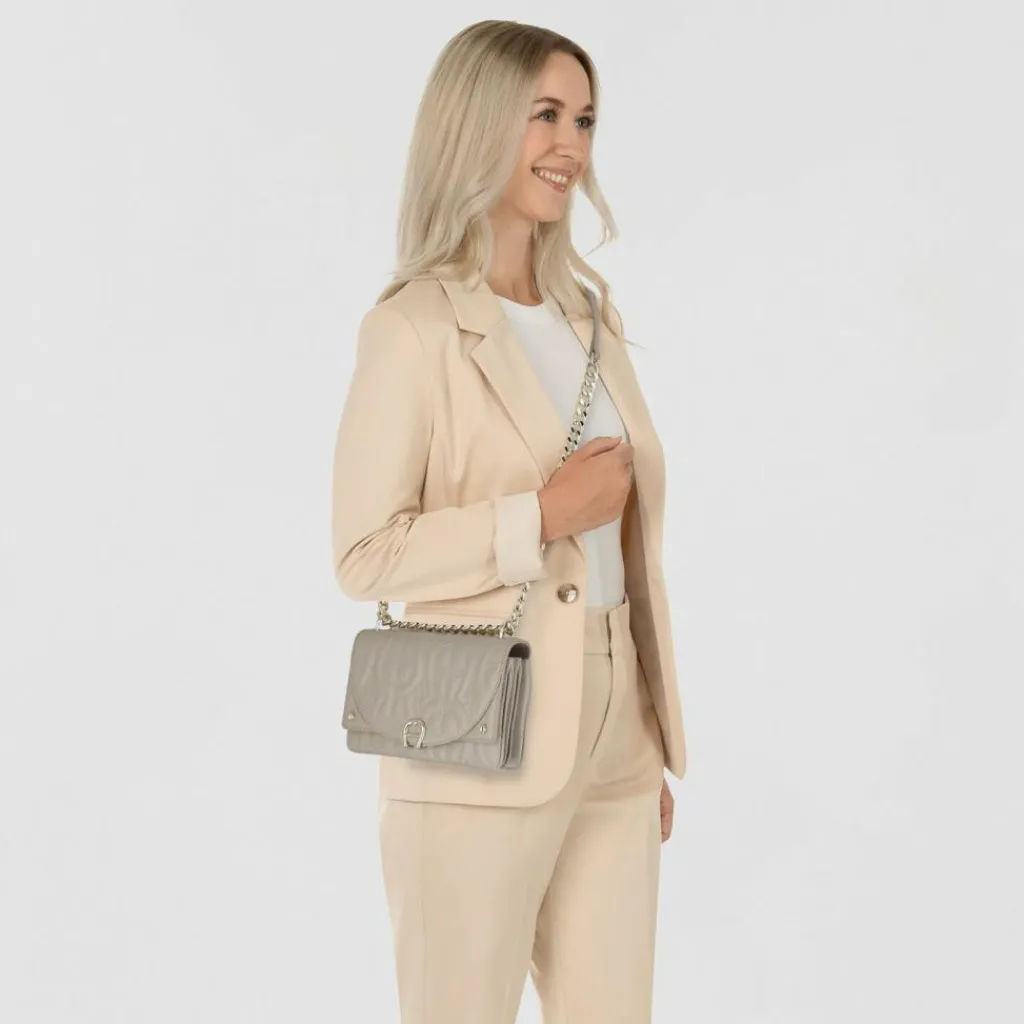 AIGNER Diadora Umhängetasche Leder 20 cm