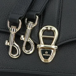 AIGNER Umhängetaschen<Elsa Umhängetasche Leder 21.5 cm black