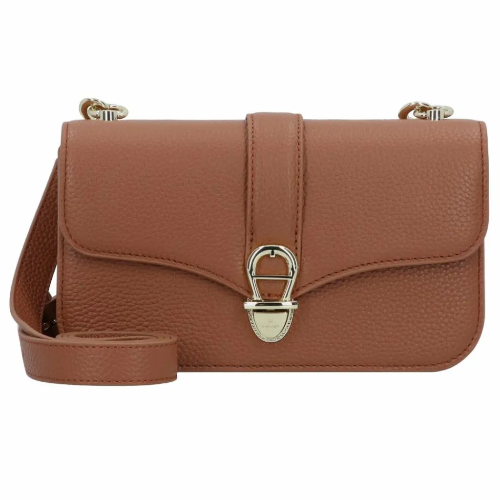 Outlet AIGNER Elsa Umhängetasche Leder 21.5 cm cognac brown