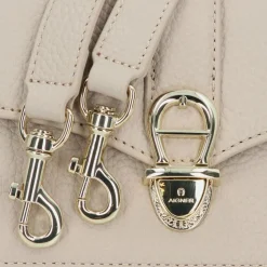 AIGNER Umhängetaschen<Elsa Umhängetasche Leder 21.5 cm alpaca beige