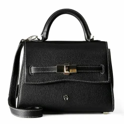AIGNER Henkeltaschen<Farah Handtasche Leder 28 cm black