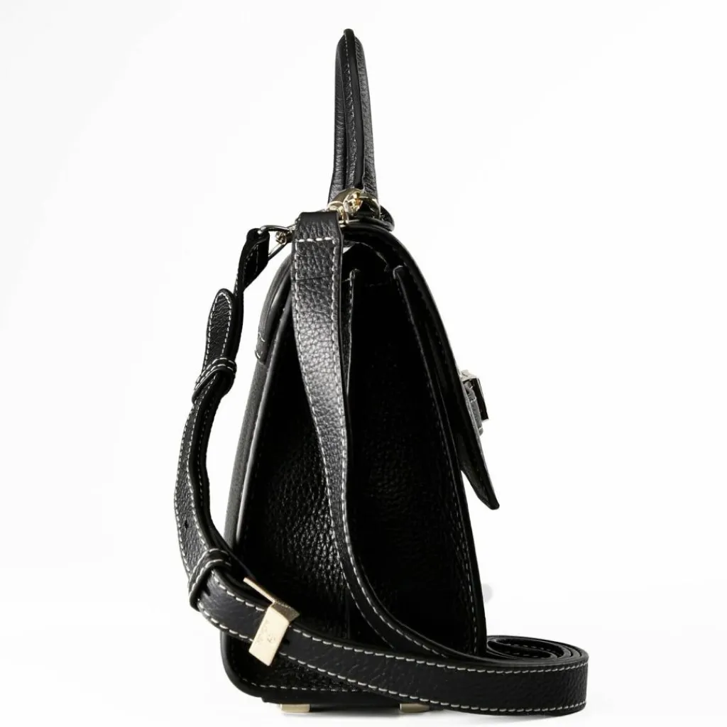 AIGNER Henkeltaschen<Farah Handtasche Leder 28 cm black