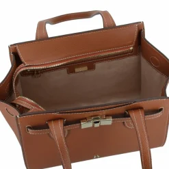 AIGNER Henkeltaschen|Schultertaschen<Farah Schultertasche Leder 38 cm cognac brown