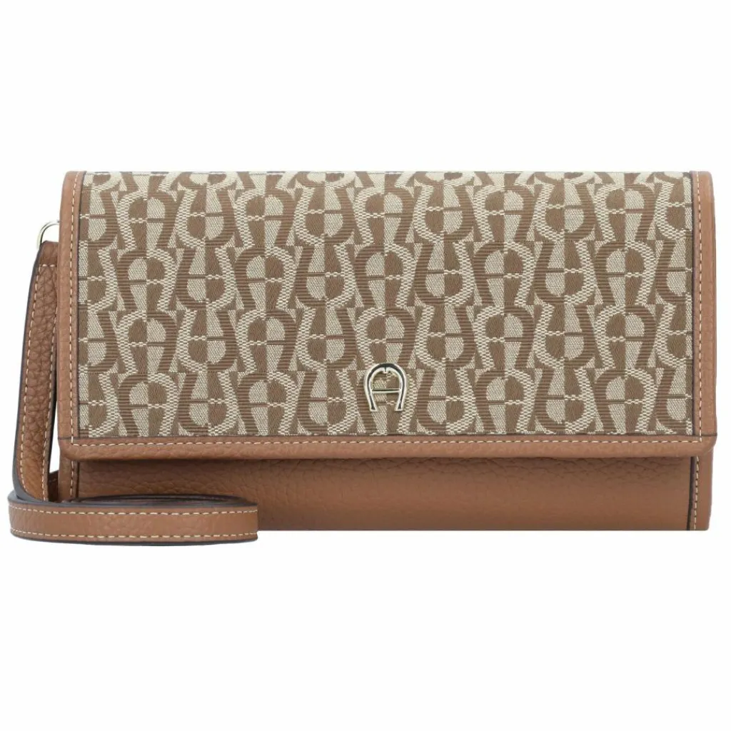AIGNER Fashion Clutch Geldbörse Leder 21 cm cognac brown