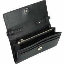 Clearance AIGNER Fashion Clutch Geldbörse Leder 19 cm black