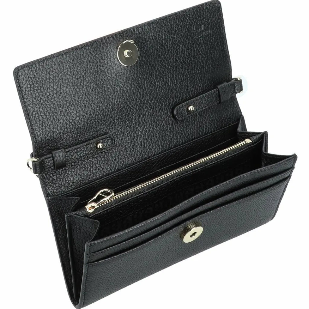 Clearance AIGNER Fashion Clutch Geldbörse Leder 19 cm black