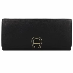 AIGNER Damengeldbörsen Querformat<Fashion Geldbörse RFID Schutz Leder 20 cm black