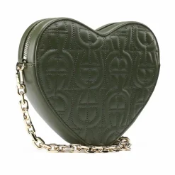 AIGNER Schultertaschen<Fashion Schultertasche Leder 19 cm dark olive