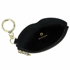AIGNER Schlüsselanhänger<Fashion Taschenanhänger Leder 12 cm black