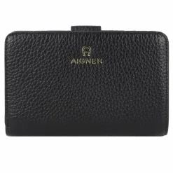 AIGNER Damengeldbörsen Querformat<Ivy Geldbörse RFID Leder 14 cm black 1 1