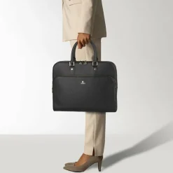 AIGNER Laptoptaschen|Aktentaschen<Ivy Laptoptasche Leder 29 cm black