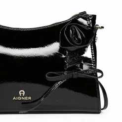 Discount AIGNER Ivy Schultertasche Leder 24 cm black