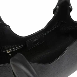 AIGNER Schultertaschen|Henkeltaschen<Kayla Schultertasche Leder 49 cm black