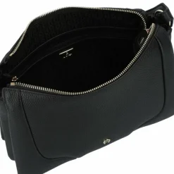 AIGNER Schultertaschen<Mara Schultertasche Leder 26 cm black