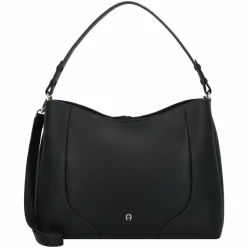 Sale AIGNER Mara Schultertasche Leder 33 cm black
