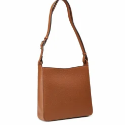 AIGNER Schultertaschen<Pura Schultertasche Leder 26 cm cognac brown