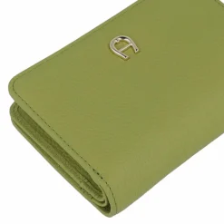 AIGNER Damengeldbörsen Querformat<Zita Geldbörse RFID Leder 14 cm pistachio green