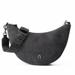 AIGNER Umhängetaschen<Zita Umhängetasche Leder 30 cm night grey