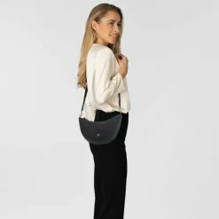 AIGNER Umhängetaschen<Zita Umhängetasche Leder 30 cm night grey