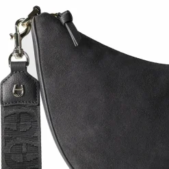 AIGNER Umhängetaschen<Zita Umhängetasche Leder 30 cm night grey