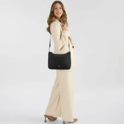Clearance AIGNER Zita Umhängetasche Leder 27 cm black