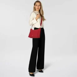 AIGNER Umhängetaschen<Zita Umhängetasche Leder 27 cm lipstick red