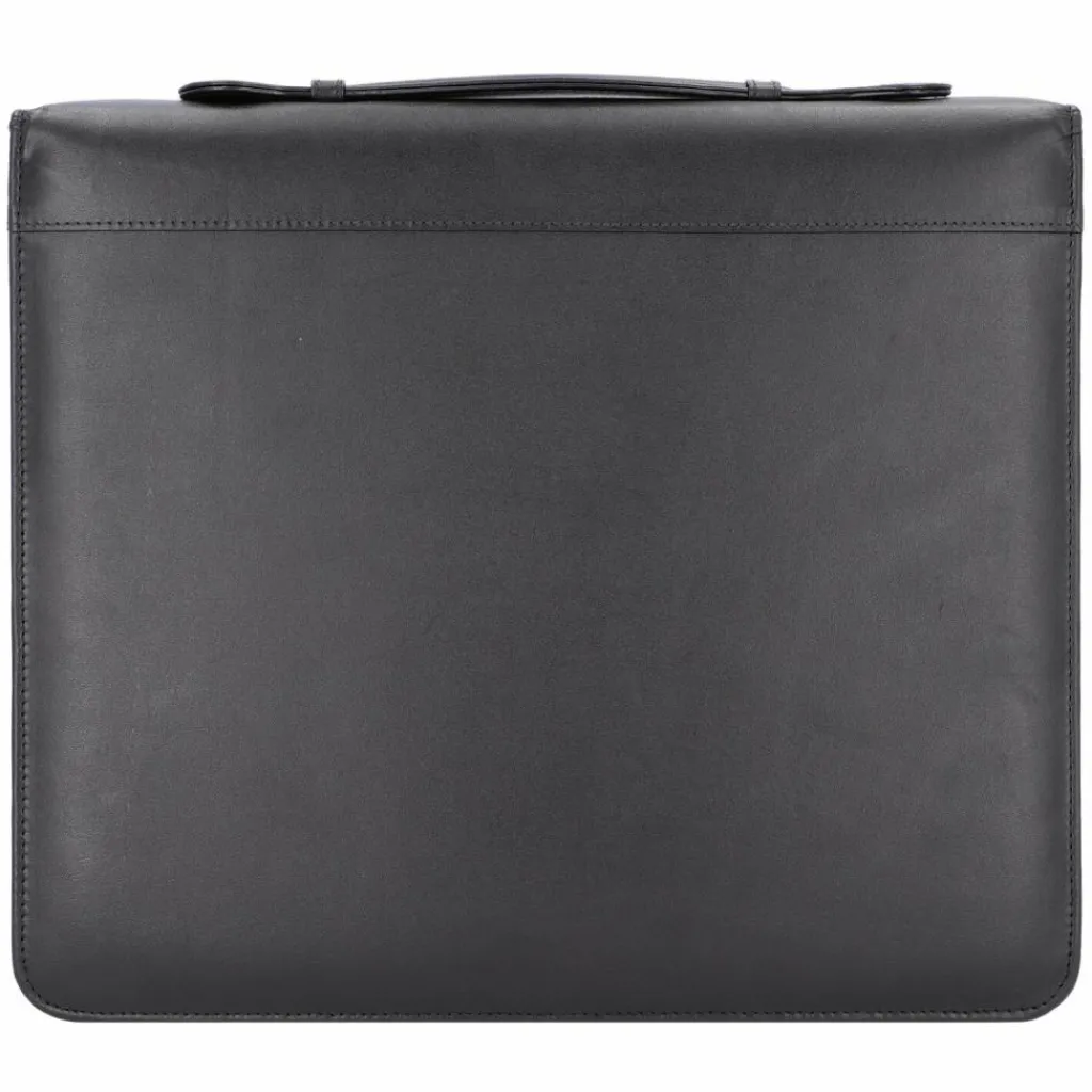 Alassio Mappen Aller Art<Arezzo Schreibmappe Leder 36 cm schwarz