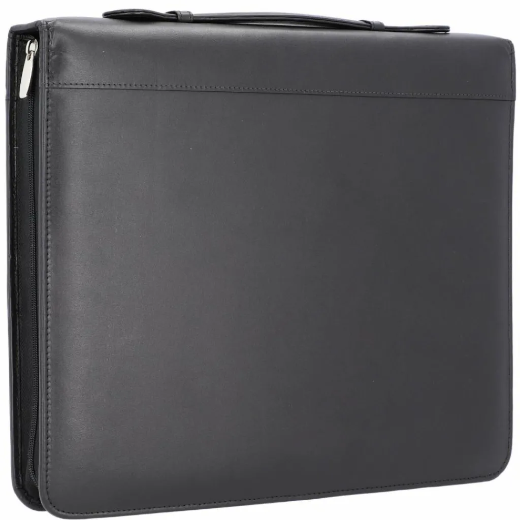 Alassio Mappen Aller Art<Arezzo Schreibmappe Leder 36 cm schwarz