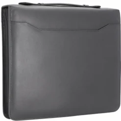 Alassio Mappen Aller Art<Arezzo Schreibmappe Leder 36 cm schwarz