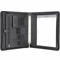 Alassio Mappen Aller Art<Arezzo Schreibmappe Leder 36 cm schwarz