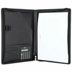 New Alassio Catana Schreibmappe Leder 33 cm schwarz