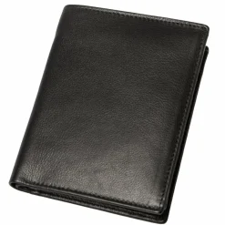 Alassio Herrengeldbörsen Hochformat<Geldbörse Leder 9,5 cm schwarz