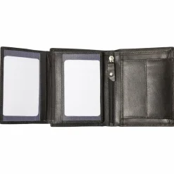 Alassio Herrengeldbörsen Hochformat<Geldbörse Leder 9,5 cm schwarz