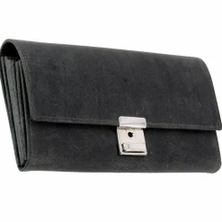 Alassio Herrengeldbörsen Querformat|Damengeldbörsen Querformat<Kellnerbörse Leder 18,5 cm grau