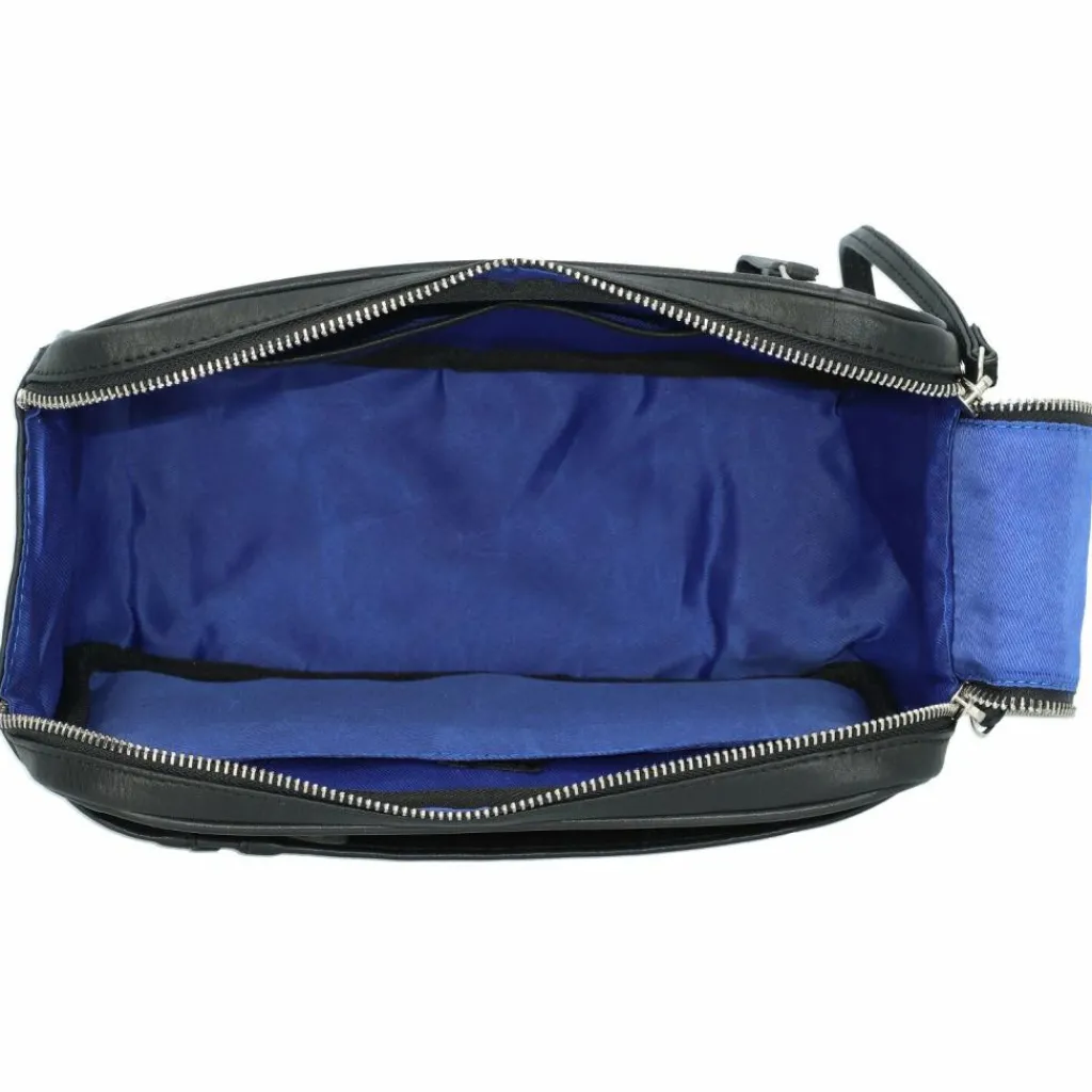 Alassio Kulturbeutel<Kulturbeutel Leder 24.5 cm schwarz