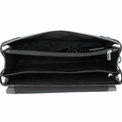 Outlet Alassio Monza Aktentasche Leder 38 cm Laptopfach schwarz