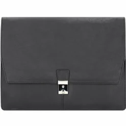 Alassio Mappen Aller Art<Tissano Aktenmappe Leder 34 cm schwarz