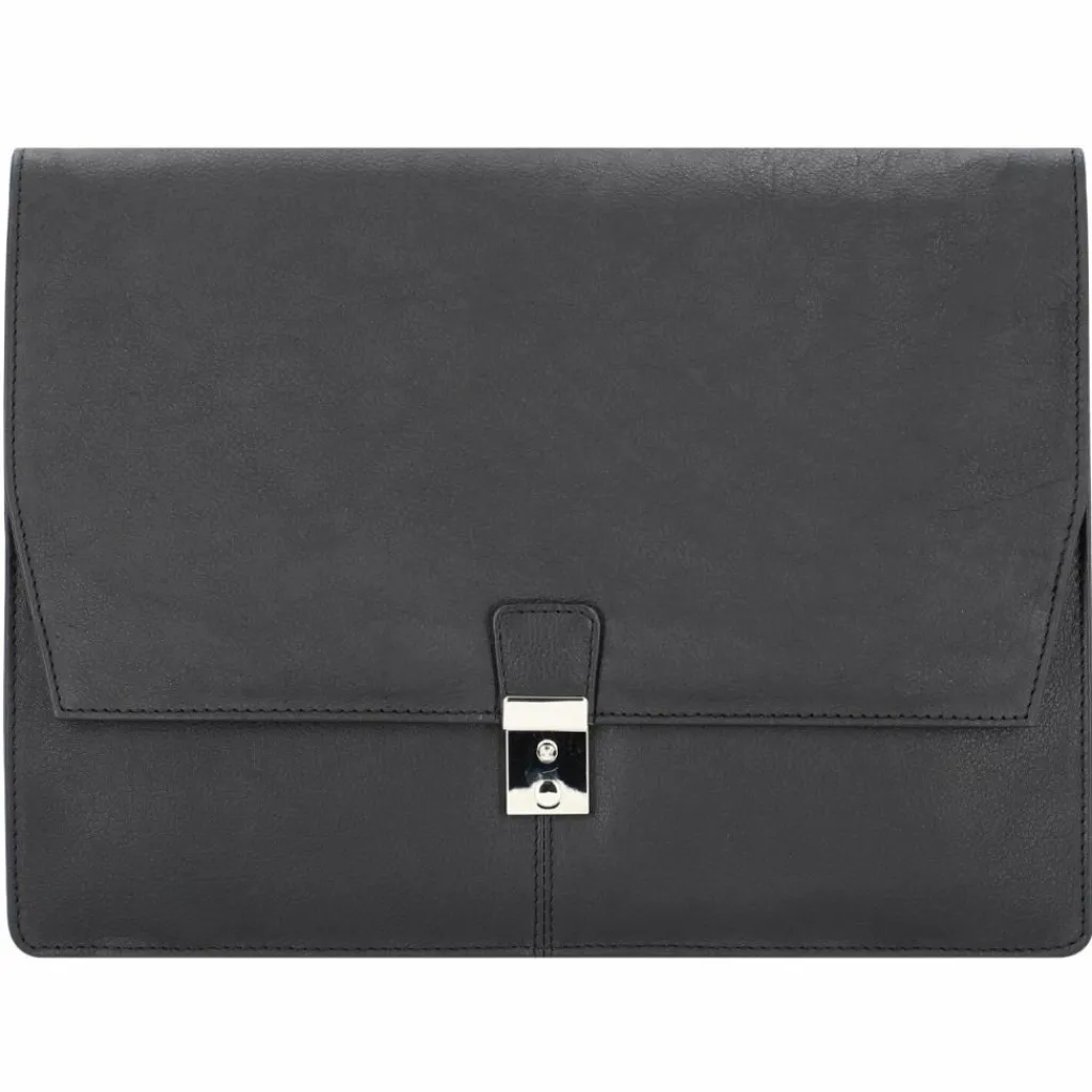 Alassio Mappen Aller Art<Tissano Aktenmappe Leder 34 cm schwarz