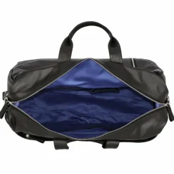 New Alassio Topo Weekender Reisetasche Leder 50 cm schwarz