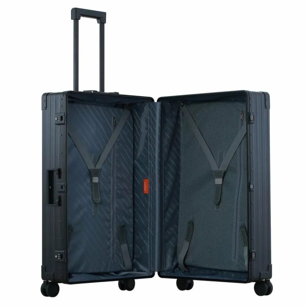 Aleon Hartgepäck|4-Rollen Koffer<Traveler Macro 4-Rollen Trolley 77 cm onyx