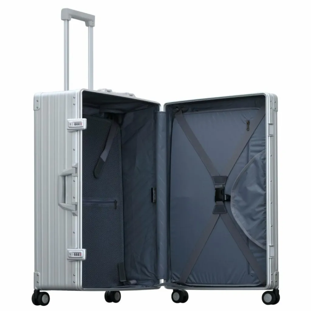Aleon Traveler 4-Rollen Trolley 67 cm mit Kleidersack