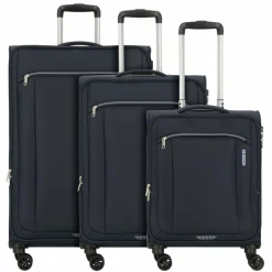 American Tourister Avantour 4 Rollen Kofferset 3-teilig mit Dehnfalte navy